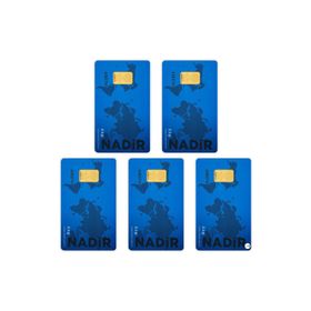 5X2.5 gr 24 Ayar Külçe Altın