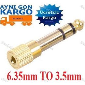 6.3 mm Dişi 3.5 mm Erkek Çevirici Adaptör