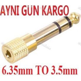 6.3 mm Dişi 3.5 mm Erkek Çevirici Adaptör