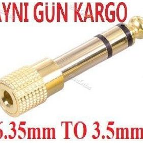 6.3 mm Dişi 3.5 mm Erkek Çevirici Adaptör