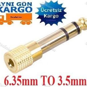 6.3 mm Dişi 3.5 mm Erkek Çevirici Adaptör