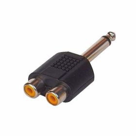 6.3 mm Mono Erkek 2 Rca Dişi Çevirici