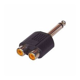 6.3 mm Mono Erkek 2 Rca Dişi Çevirici