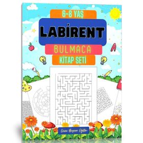 6-8 Yaş 3 Kitap Labirent Bulmaca Kitap Seti
