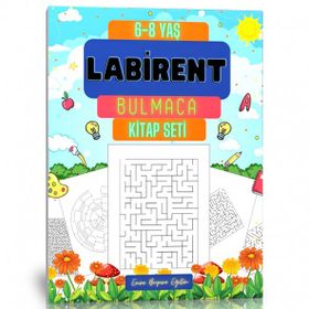 6-8 Yaş 3 Kitap Labirent Bulmaca Kitap Seti