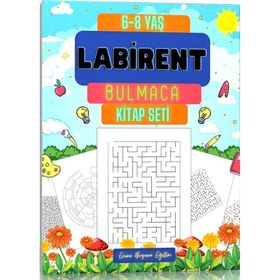 6-8 Yaş 3 Kitap Labirent Bulmaca Kitap Seti