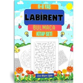 6-8 Yaş 3 Kitap Labirent Bulmaca Kitap Seti
