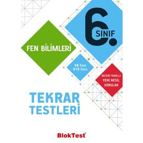 6 Fen Bilimleri Tekrar Testleri Gama Yayınları