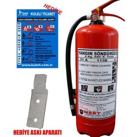6 Kg ABC Tozlu Yangın Tüpü
