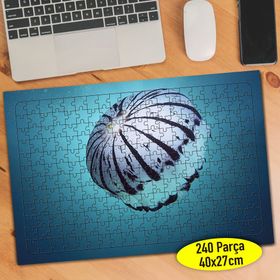 6 Mavi Su Altı Denizinde Deniz Anası 240 Parça Puzzle Yapboz