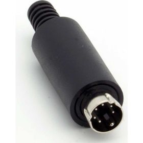 6 Pin Mini Din Erkek Konnektör