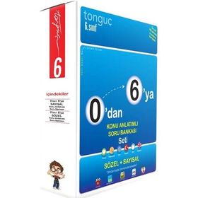 6. Sınıf 0'dan 6'ya Sayısal + 0'dan 6'ya Sözel Set- Tonguç Akademi Yayınları