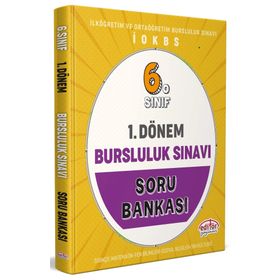 6. Sınıf 1. Dönem Bursluluk Sınavı Soru Bankası - Editör Yayınları