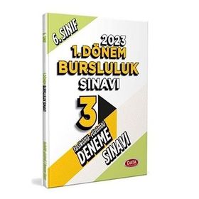 6. Sınıf 1. Dönem Bursluluk Sınavı Tamamı Çözümlü 3 Fasikül Deneme Sınavı - Data Yayınları