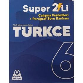 6. Sınıf 2'li Türkçe Çalışma Fasikülleri + Paragraf Soru Bankası Örnek Akademi Yayınları