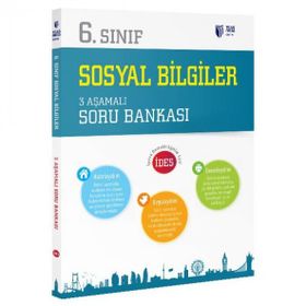 6.Sınıf 3 Aşamalı Sosyal Bilgiler Soru Bankası Teas Press Yayınları