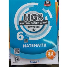 6. Sınıf 32 Hafta Matematik Hgs Testleri Seviye Yayınları