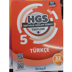 6. Sınıf 32 Hafta Türkçe Hgs Testleri Seviye Yayınları