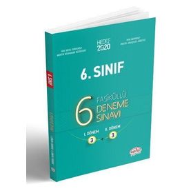 6. Sınıf 3+3 Deneme Sınavı Editör Yayınları Data Yayınları