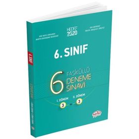 6. Sınıf 3+3 Deneme Sınavı Editör Yayınları Data Yayınları