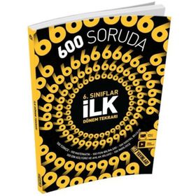 6. Sınıf 600 Soruda İlk Dönem Tekarı - Hız Yayınları