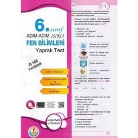 6.Sınıf Adım Adım Fen Bilimleri Soru Bankası Işıklı Yayınları