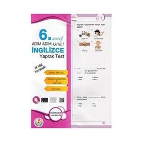 6. Sınıf Adım Adım Işıklı İngilizce Yaprak Test - Bilal Işıklı Yayınları