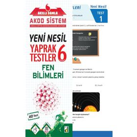 6. Sınıf Akıllı Damla Fen Bilimleri Yeni Nesil Yaprak Test - Damla Yayınları