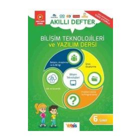 6.Sınıf Akıllı Defter Bilişim Teknolojileri ve Yazılım Dersi-Yetsis Yayınları