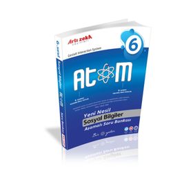 6.Sınıf Atom Sosyal Bilgiler Aşamalı Soru Bankası Artı Zeka Yayınları