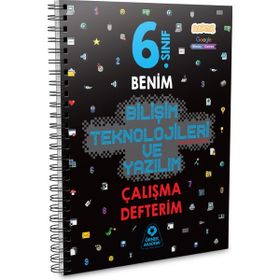 6. Sınıf Benim Bilişim Teknolojileri ve Yazılım Çalışma Defterim Örnek Akademi Yayınları