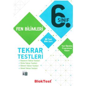 6. Sınıf Bloktest Fen Bilimleri Tekrar Testleri Tudem Yayınları