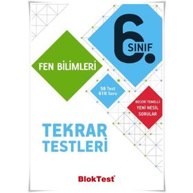 6. Sınıf Bloktest Fen Bilimleri Tekrar Testleri Tudem Yayınları