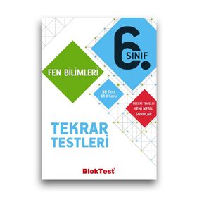6. Sınıf Bloktest Fen Bilimleri Tekrar Testleri Tudem Yayınları
