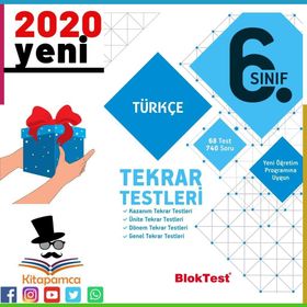 6. Sınıf Bloktest Türkçe Tekrar Testleri Tudem Yayınları