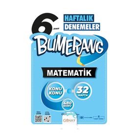 6. Sınıf Bumerang Matematik Haftalık Denemeler 2324 - Günay Yayınları