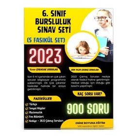 6. Sınıf Bursluluk Sınav Seti 5 Fasikül Kitap