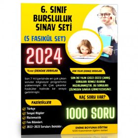 6. Sınıf Bursluluk Sınav Seti 5 Fasikül Kitap