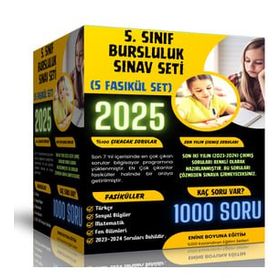 6. Sınıf Bursluluk Sınav Seti 5 Fasikül Kitap