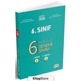 6. Sınıf Çözümlü 6 (3+3) Deneme Sınavı Komisyon Editör Yayınları