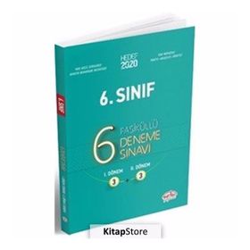 6. Sınıf Çözümlü 6 (3+3) Deneme Sınavı Komisyon Editör Yayınları