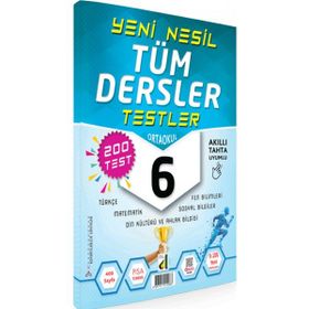 6. Sınıf Damla Yeni Nesil Tüm Dersler Testler Damla Eğitim