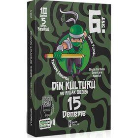 6. Sınıf Din Kültürü ve Ahlak Bilgisi 15 Deneme - İsem Yayınları