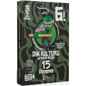 6. Sınıf Din Kültürü ve Ahlak Bilgisi 15 Deneme - İsem Yayınları