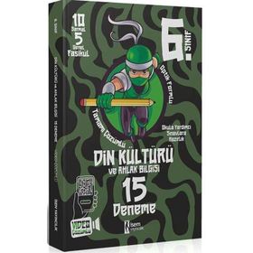 6. Sınıf Din Kültürü ve Ahlak Bilgisi 15 Deneme - İsem Yayınları