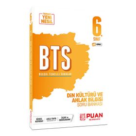 6. Sınıf Din Kültürü ve Ahlak Bilgisi Bts Beceri Temelli Soru Bankası Puan Yayınları