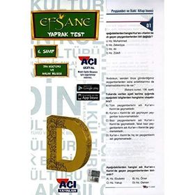 6. Sınıf Din Kültürü ve Ahlak Bilgisi Çek Kopart Yaprak Test - kollektif