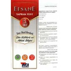 6. Sınıf Din Kültürü ve Ahlak Bilgisi Çek Kopart Yaprak Test - kollektif