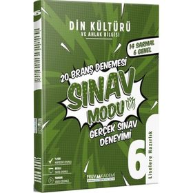 6.Sınıf Din Kültürü ve Ahlak Bilgisi Deneme Pruva Akademi