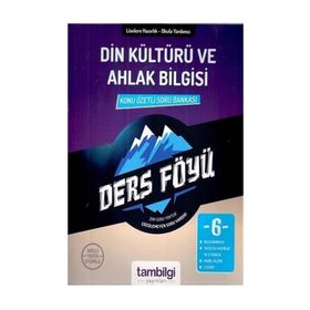 6. Sınıf Din Kültürü ve Ahlak Bilgisi Ders Föyü Tambilgi Yayınları